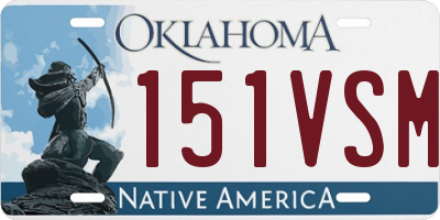 OK license plate 151VSM