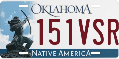OK license plate 151VSR