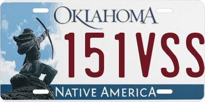 OK license plate 151VSS