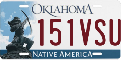 OK license plate 151VSU