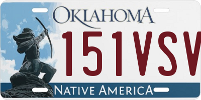 OK license plate 151VSV