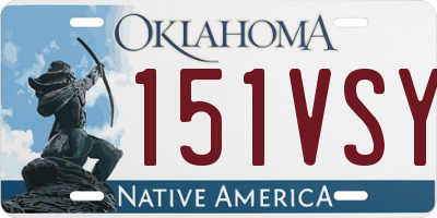 OK license plate 151VSY