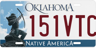 OK license plate 151VTC