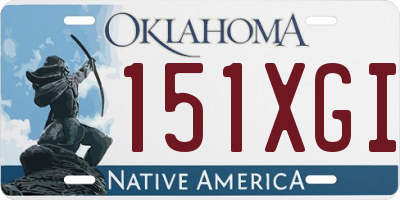 OK license plate 151XGI