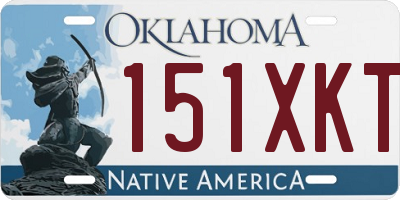 OK license plate 151XKT