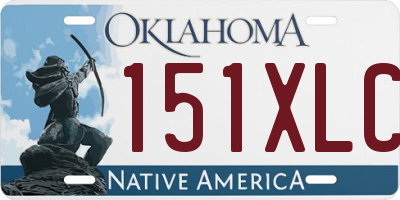 OK license plate 151XLC