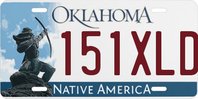 OK license plate 151XLD