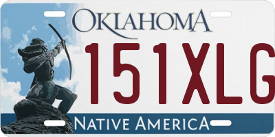 OK license plate 151XLG