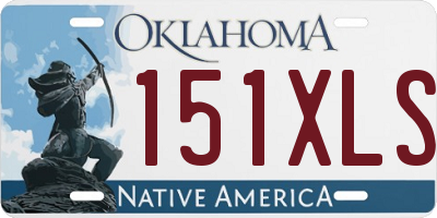 OK license plate 151XLS
