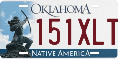 OK license plate 151XLT