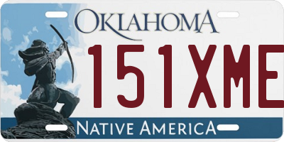 OK license plate 151XME