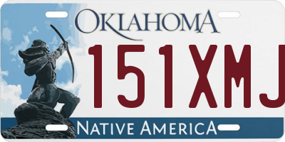 OK license plate 151XMJ