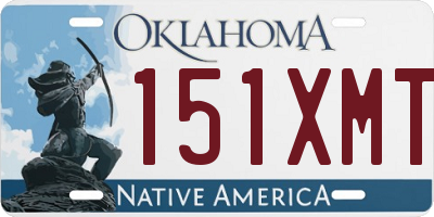 OK license plate 151XMT