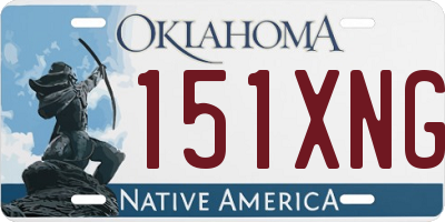 OK license plate 151XNG