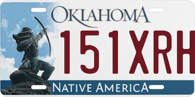 OK license plate 151XRH