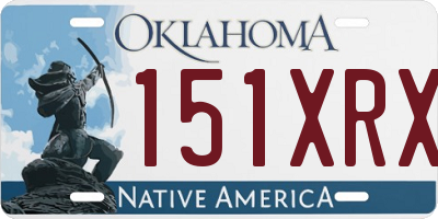 OK license plate 151XRX