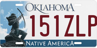 OK license plate 151ZLP