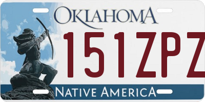 OK license plate 151ZPZ