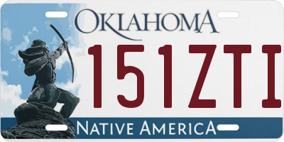 OK license plate 151ZTI