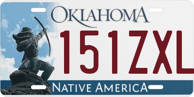 OK license plate 151ZXL