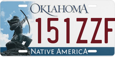 OK license plate 151ZZF