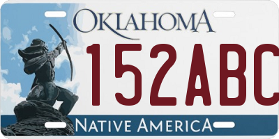OK license plate 152ABC