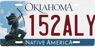 OK license plate 152ALY