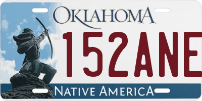OK license plate 152ANE