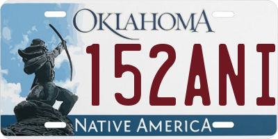 OK license plate 152ANI