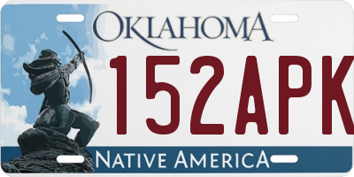 OK license plate 152APK