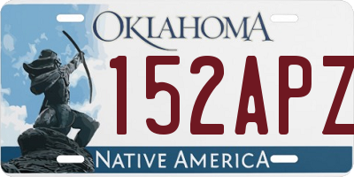 OK license plate 152APZ