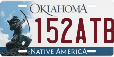 OK license plate 152ATB
