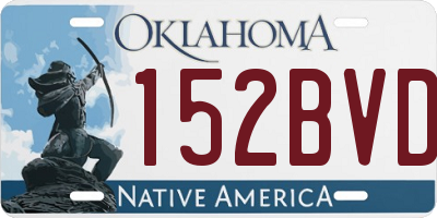 OK license plate 152BVD