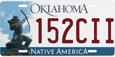 OK license plate 152CII
