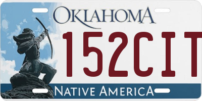 OK license plate 152CIT