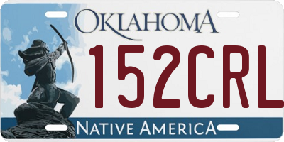OK license plate 152CRL