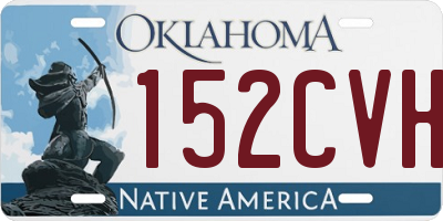 OK license plate 152CVH