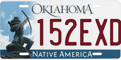 OK license plate 152EXD