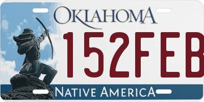 OK license plate 152FEB