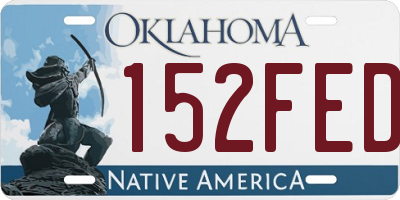 OK license plate 152FED