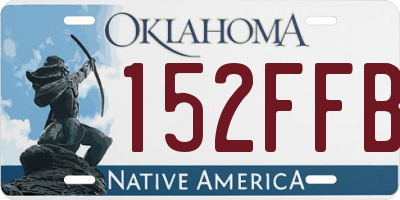 OK license plate 152FFB