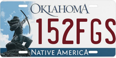 OK license plate 152FGS
