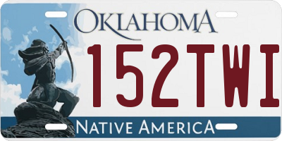 OK license plate 152TWI