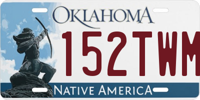 OK license plate 152TWM
