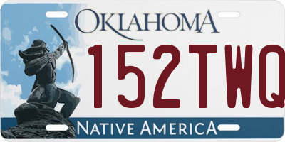 OK license plate 152TWQ