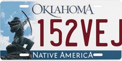 OK license plate 152VEJ