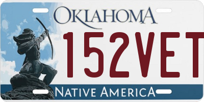 OK license plate 152VET