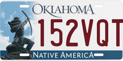 OK license plate 152VQT