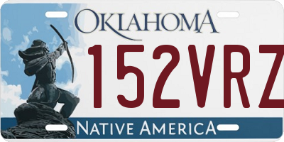 OK license plate 152VRZ