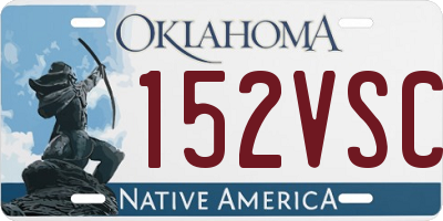 OK license plate 152VSC